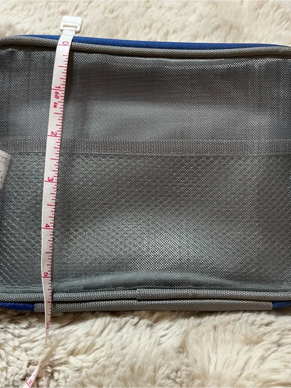 Travelon Blue and Gray Mesh Travel Packing Cube Organizer 02-25